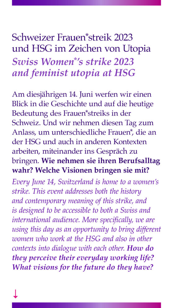 Uni St.Gallen, Gender Diversity, Mittagsgespraeche Flyer 2023 (Seite 2)