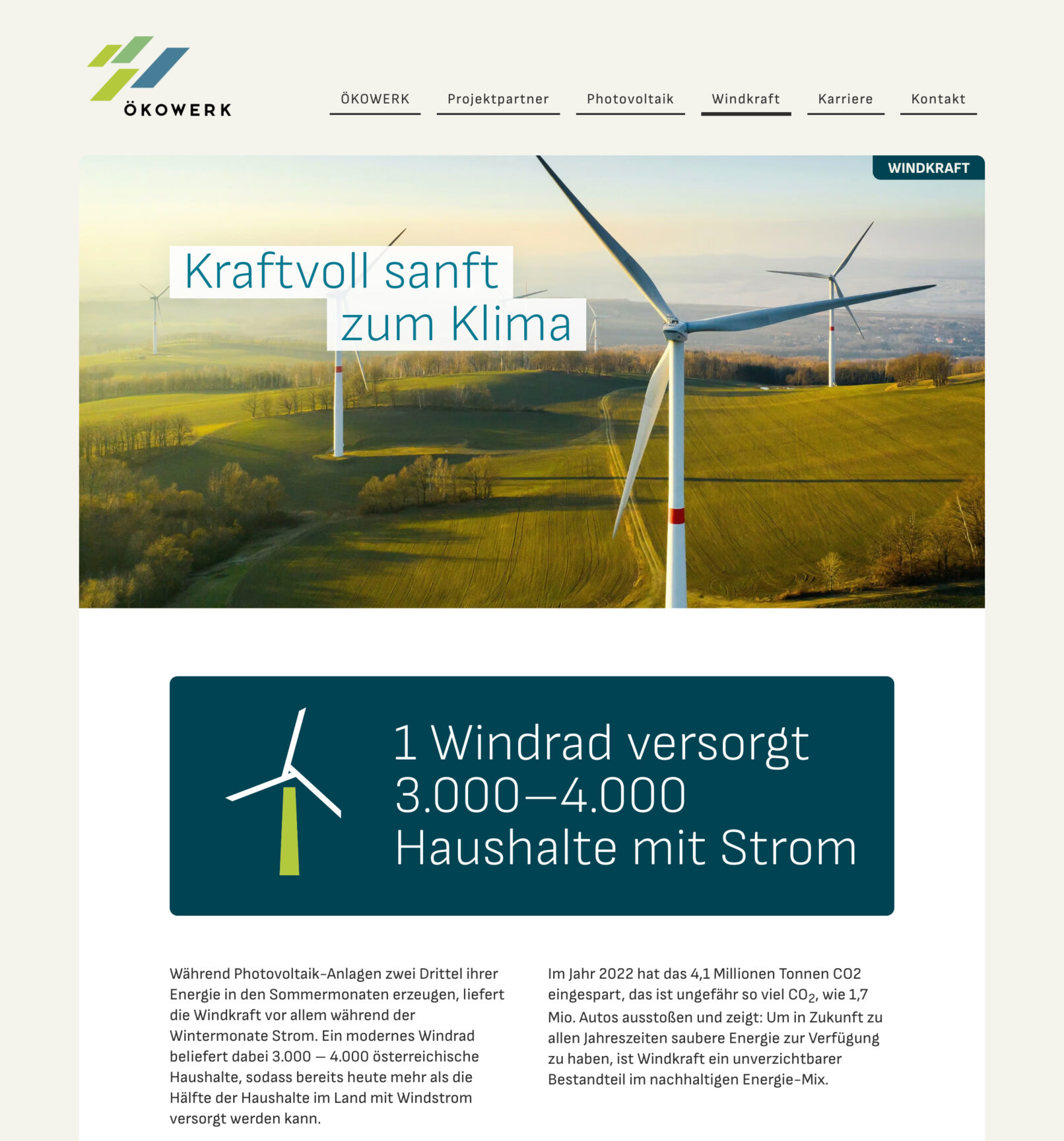 ÖKOWERK – Nachhaltig vorwärts denken, Websitegestaltung © fernbedienen.com