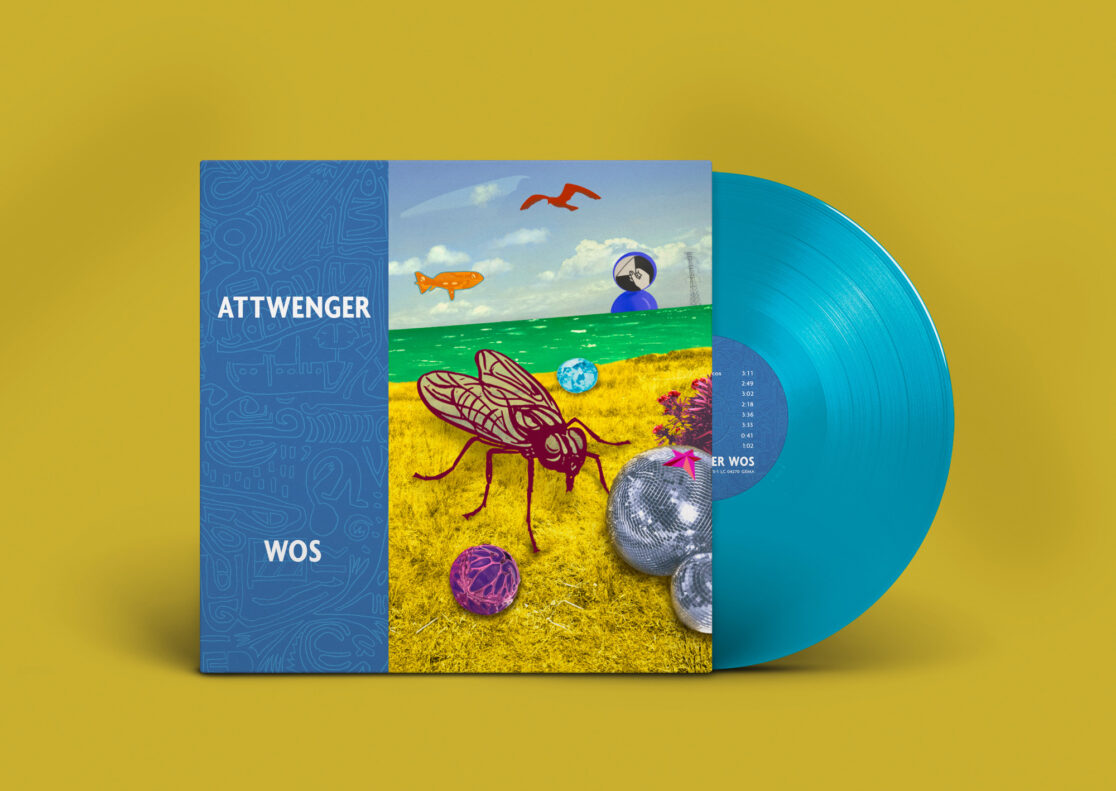 ATTWENGER WOS, 2026, LP-Mockup, Grafik Design © Helmut Wimmer